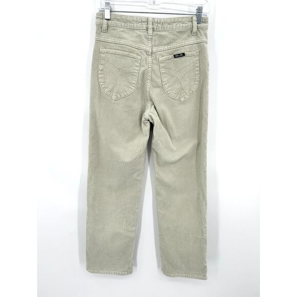 ROLLA'S Women's Light Sage Green Corduroy High Rise Straight Leg Jeans Pants 28 - Picture 3 of 8